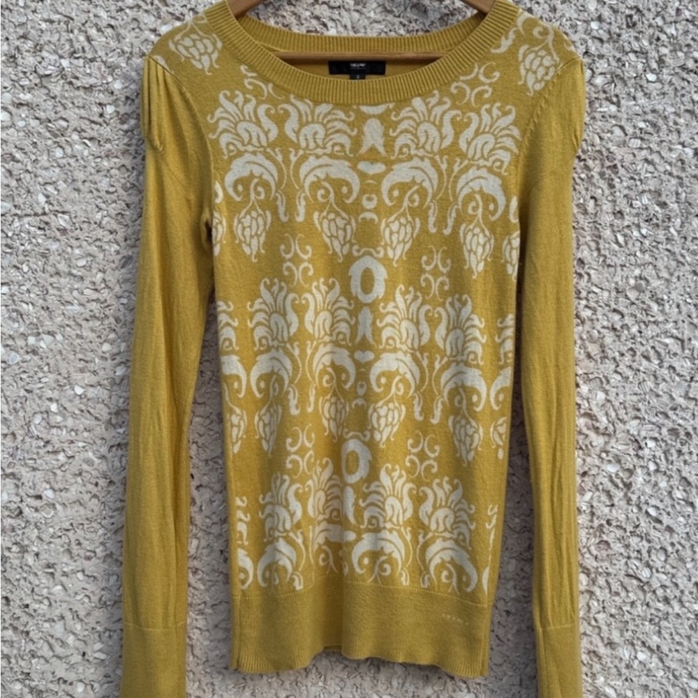 Fleur-De-Lis Pattern Lightweight Sweater - image 2